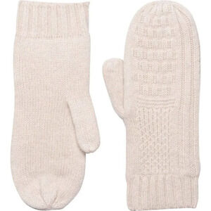 White Pine 100% Cashmere Mittens Ivory Fleece Lined Knit Gloves For Wome…